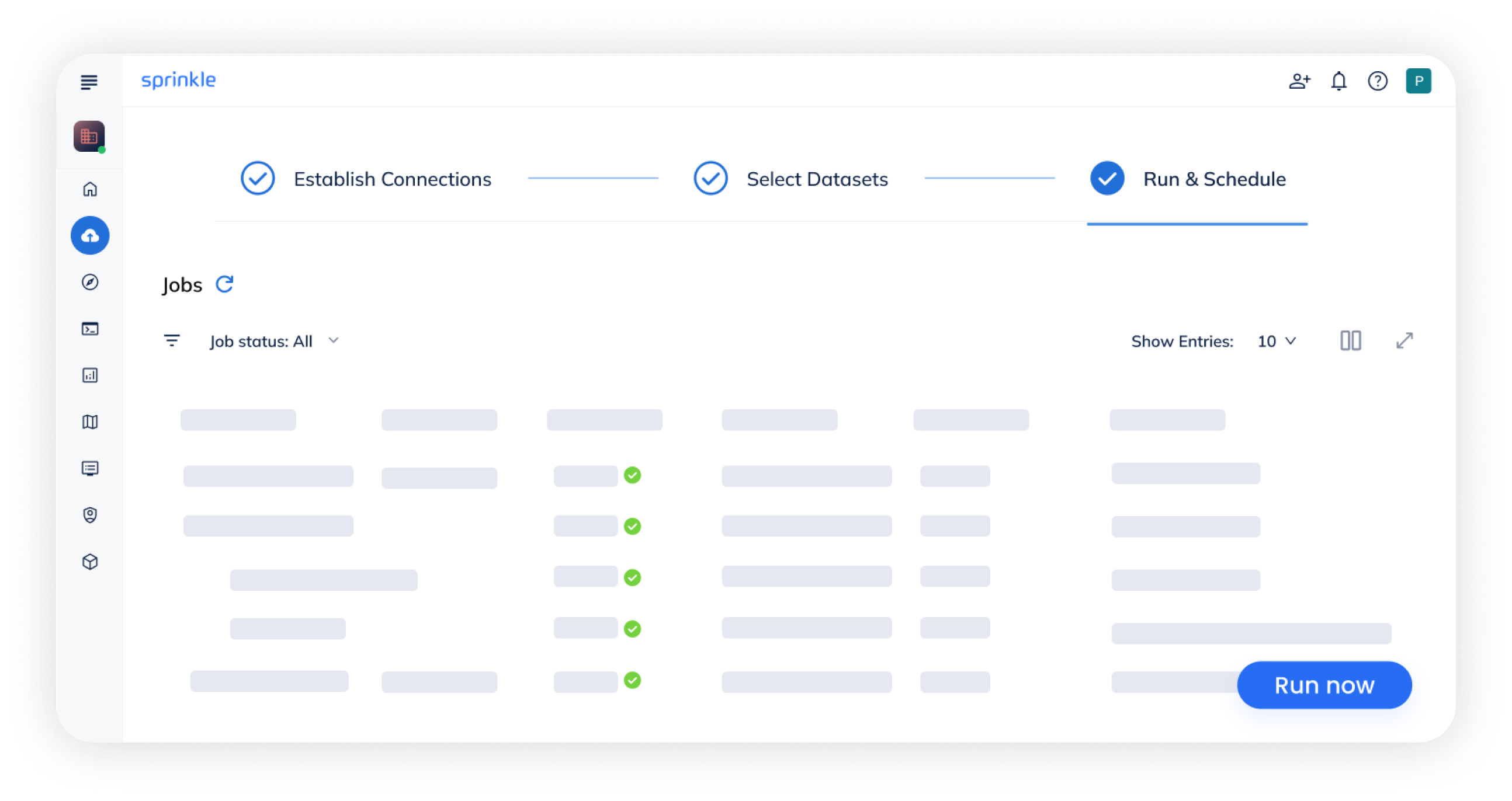 Automated data pipelines dashboard